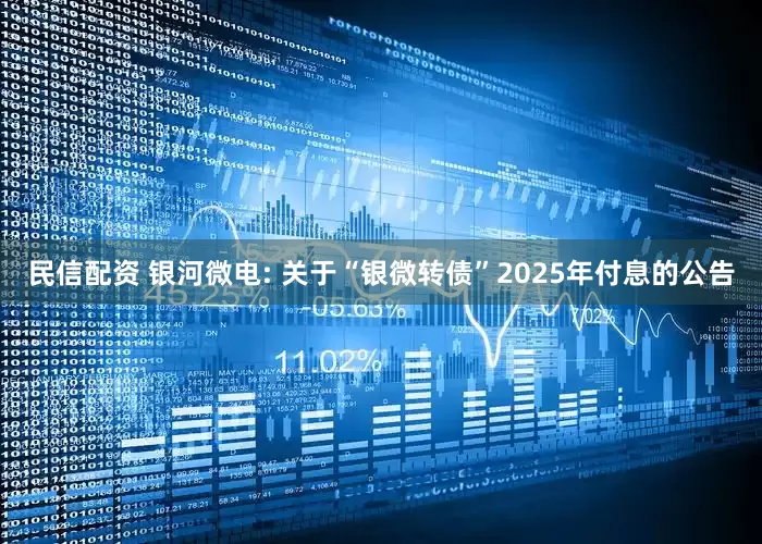 民信配资 银河微电: 关于“银微转债”2025年付息的公告