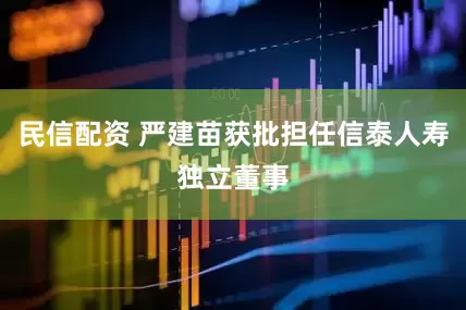 民信配资 严建苗获批担任信泰人寿独立董事